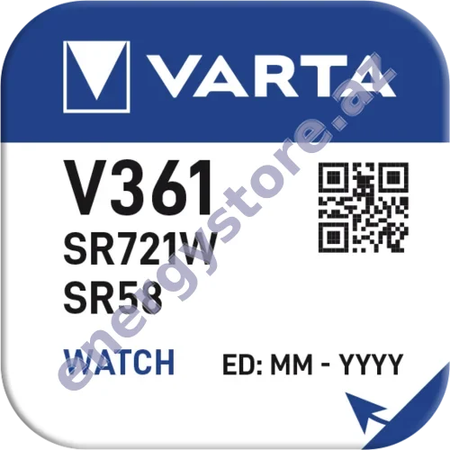 VARTA SILVER Coin V361 — V361 gümüş oksid batareya (00361)