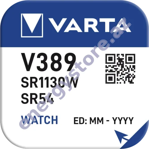 VARTA SILVER Coin V389 — V389 gümüş oksid batareya (00389)
