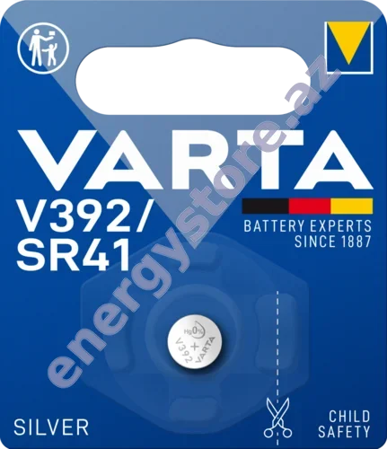 VARTA SILVER Coin V392 — V392 gümüş oksid batareya (00392)