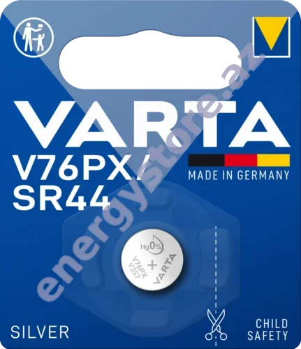 VARTA SILVER Coin V76PX — V76PX gümüş oksid batareya (04075)