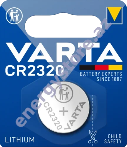 VARTA LITHIUM Coin CR2320 — CR2320 litium-manqan dioksid batareya (06320)