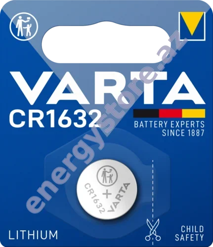 VARTA LITHIUM Coin CR1632 — CR1632 litium-manqan dioksid batareya (06632)
