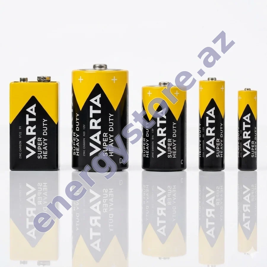 VARTA Super Heavy Duty VARTA Super Heavy Duty — birdəfəlik batareyalar: AAA, AA, C, D, 9V, 4.5V | EnergyStore.az