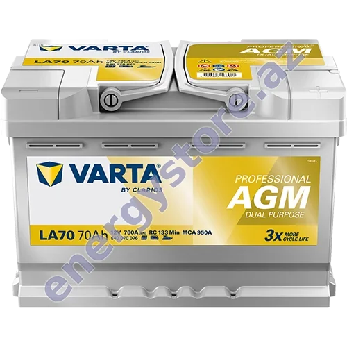 VARTA LA70 starter akkumulyatoru