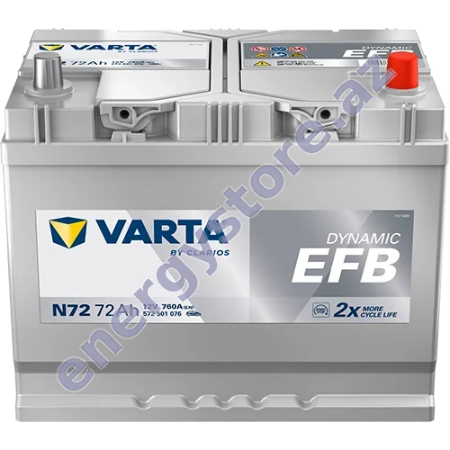VARTA N72 starter akkumulyatoru