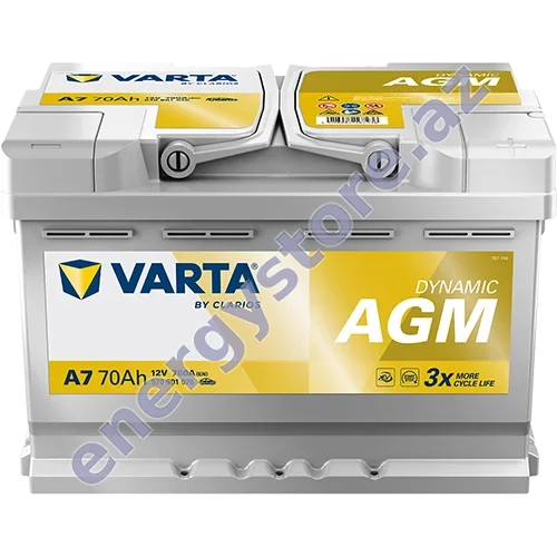 VARTA Dynamic AGM VARTA Dynamic AGM — starter (avtomobil) batareyaları | EnergyStore.az