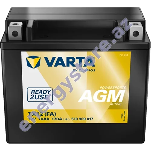 VARTA Powersports AGM Active VARTA Powersports AGM Active — starter (avtomobil) batareyaları | EnergyStore.az